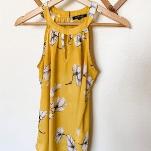 Bonney Keyhole Halter Blouse XS Yellow